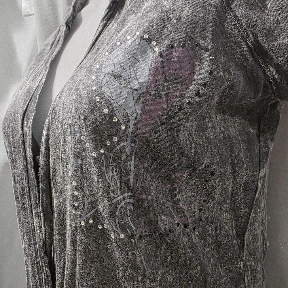 Vintage Anama Gray Hooded Tunic or Mini Dress - Picture 4 of 8